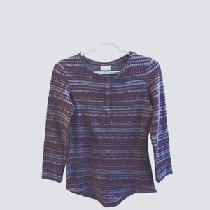 Women's columbia sportswear company shirt.  Size medium.  Purple blue and white